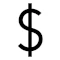 Ícone de um sinal de Dolar
