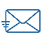 Envelope de carta representando um link para envio de email